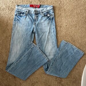 Guess Women's Light Blue Melrose Flare Jeans 28 size